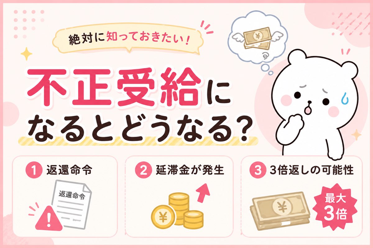 不正受給のリスクとペナルティ