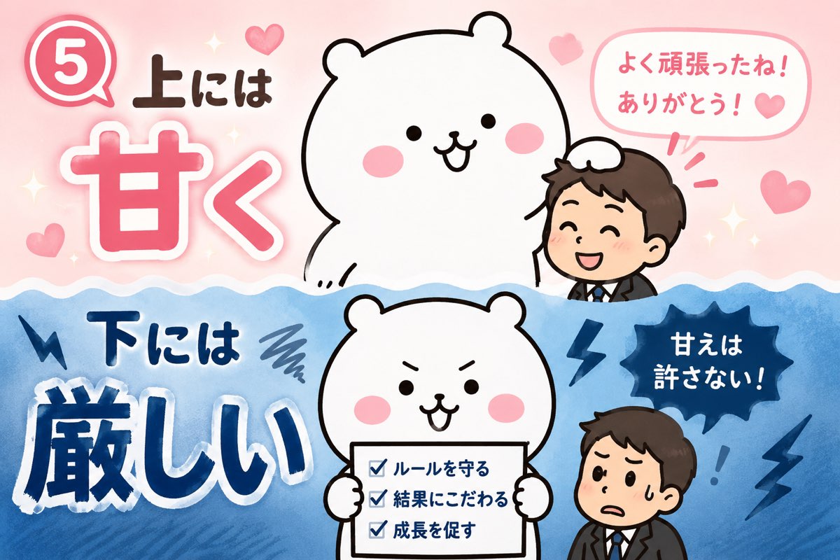 上には甘く下には厳しい不公平な対応