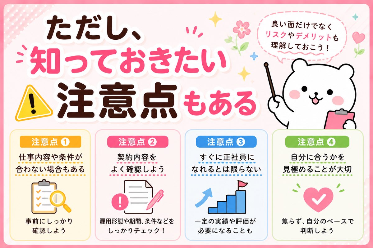 ただし、知っておきたい注意点もある