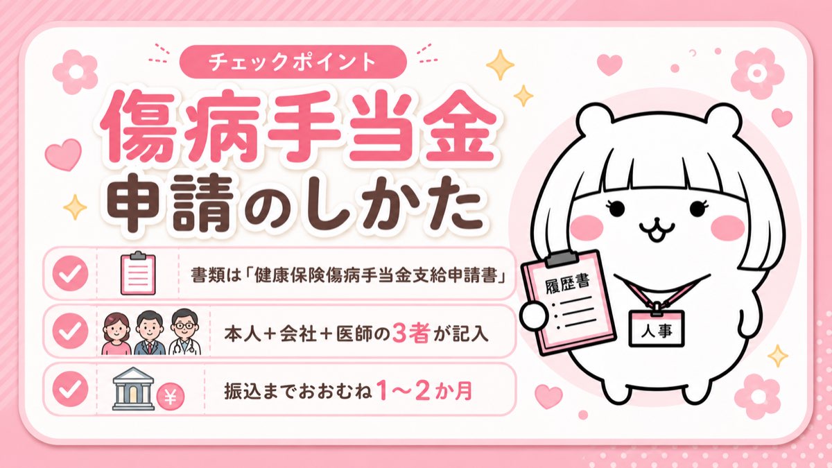 傷病手当金の申請方法・必要書類・期限