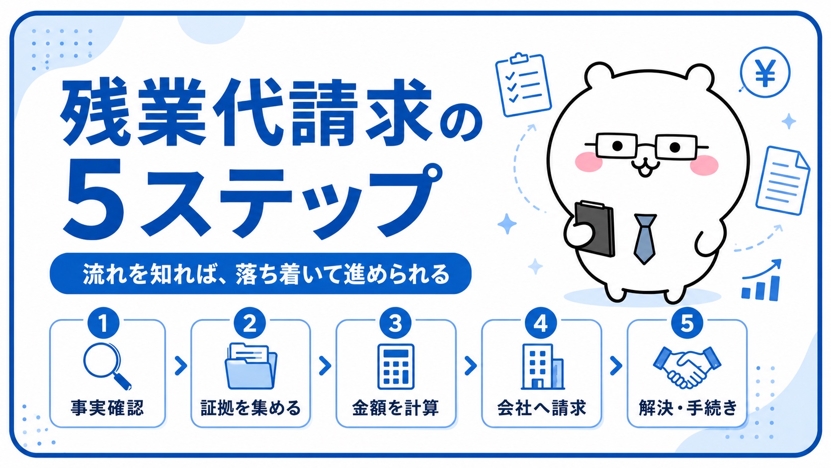 残業代請求の5ステップ